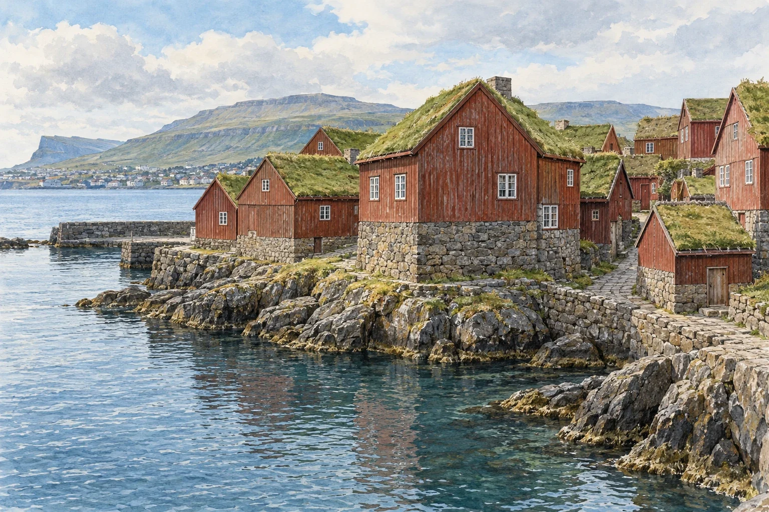 Faroese cultural communities - AI-generated contextual illustration.
