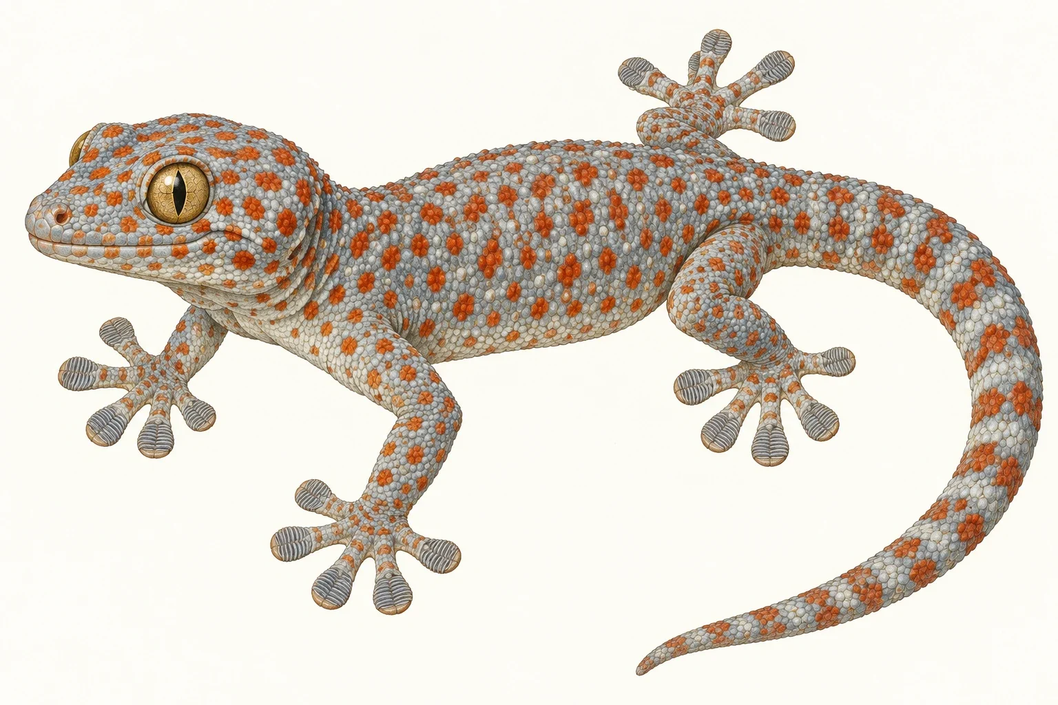 AI interpretation of Gekko gecko.