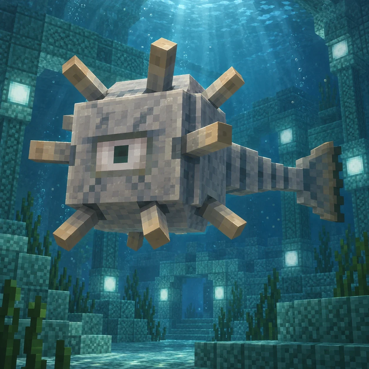Elder Guardian (Minecraft) - AI-generated unofficial interpretation.