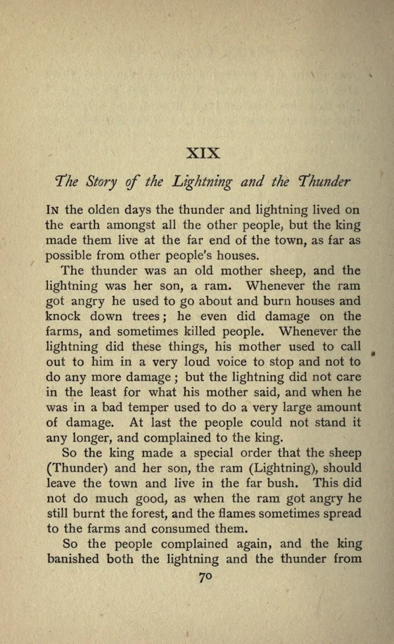 Thunder Sheep and Lightning Ram,1910 historical printed text witness, page70; documentary source-page facsimile