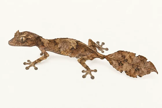 Satanic leaf-tailed gecko - AI-generated scientific interpretation.