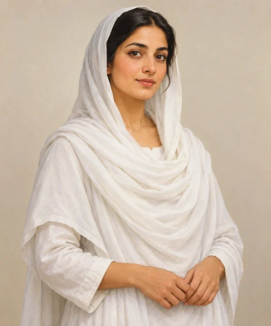 Interpretive portrait of The Barber’s Clever Wife in Steel’s Punjab Tale