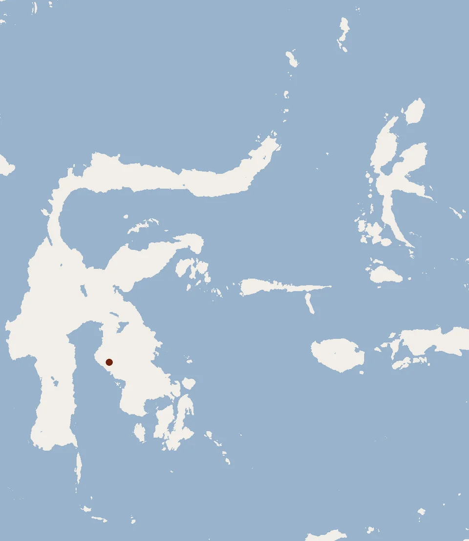 Geographical distribution of Margaretamys christinae according to Museum specimens.