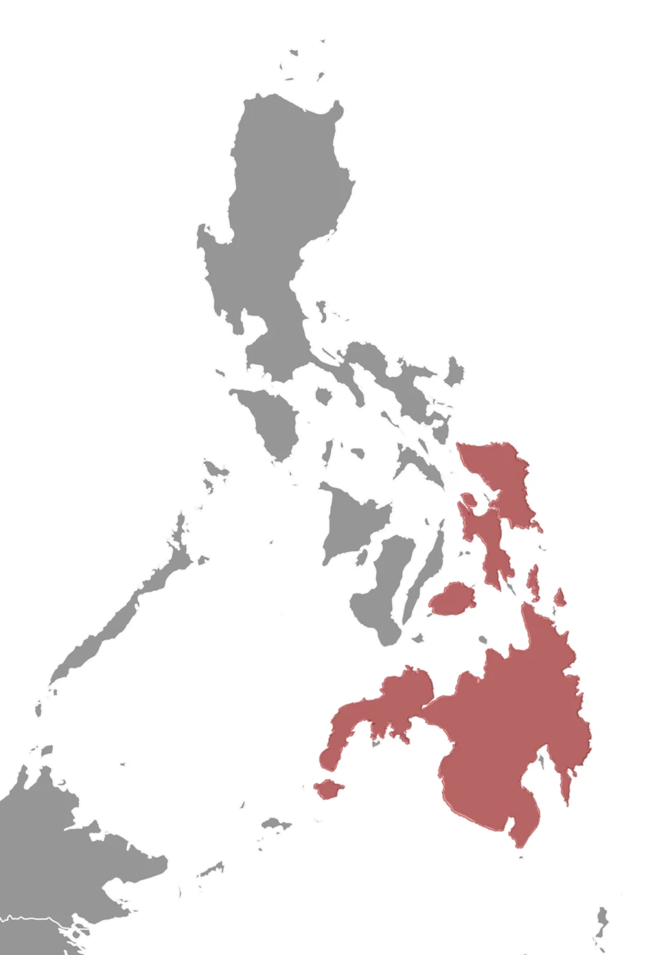 Distribution of Exilisciurus concinnus. Red - Extant (resident).
