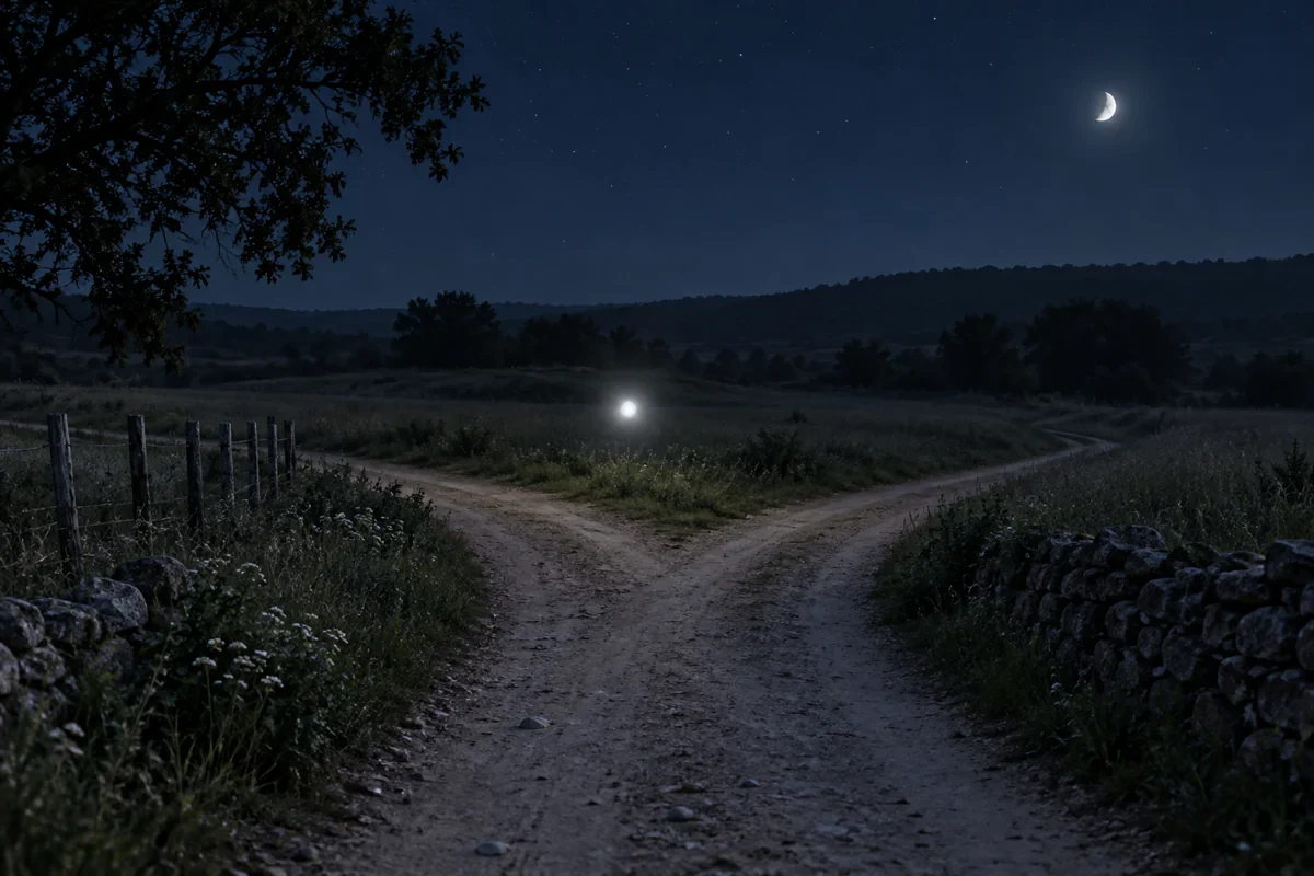 AI interpretation of the night-light account. Light imagined.