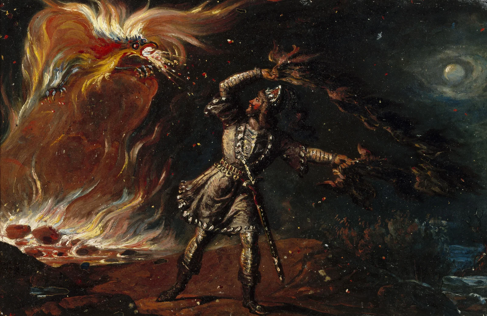 Pohjola’s fiery eagle in Robert Wilhelm Ekman’s Lemminkäinen and the Fiery Eagle (1867)