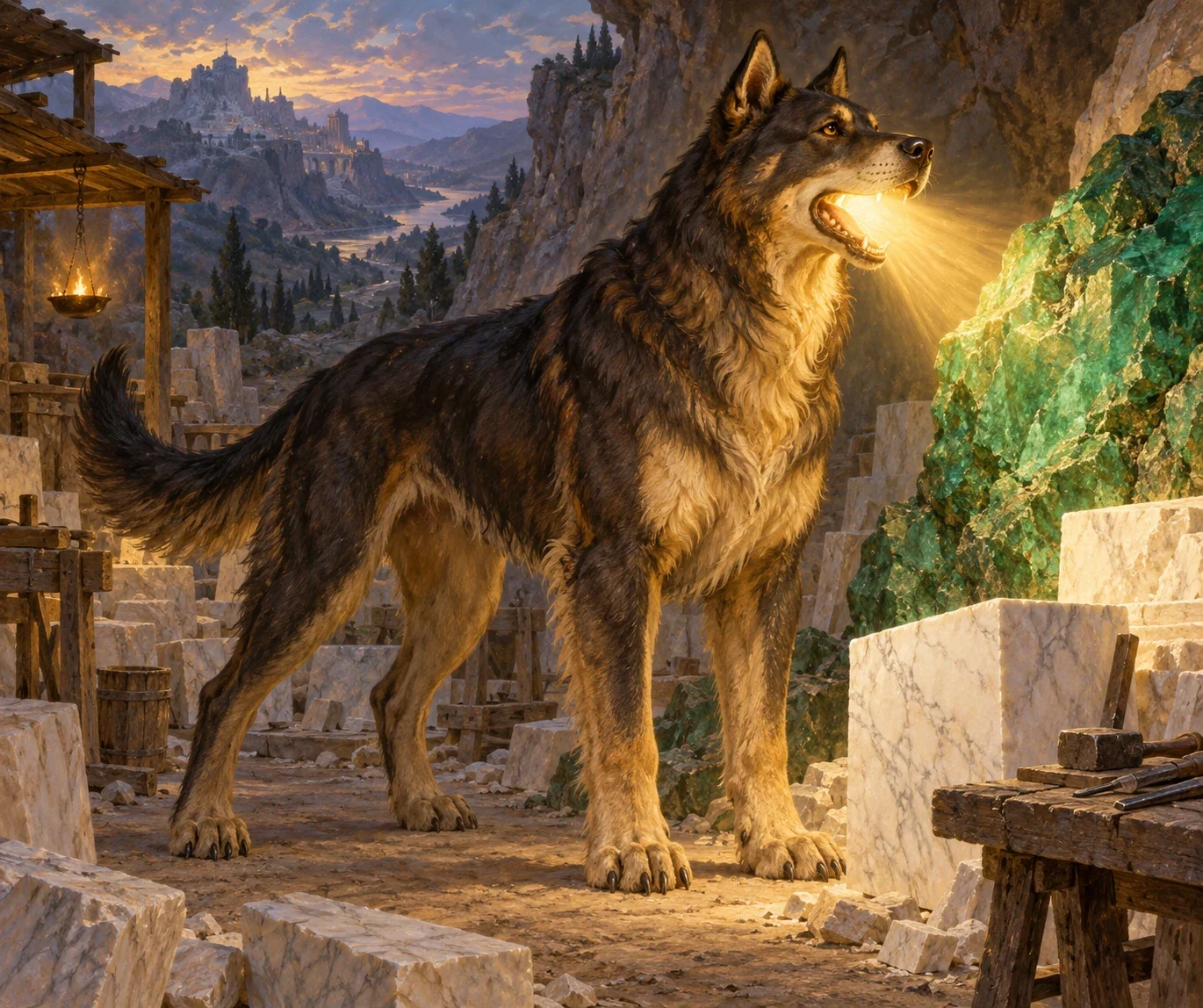Rabdos - AI-generated imagined folklore illustration.