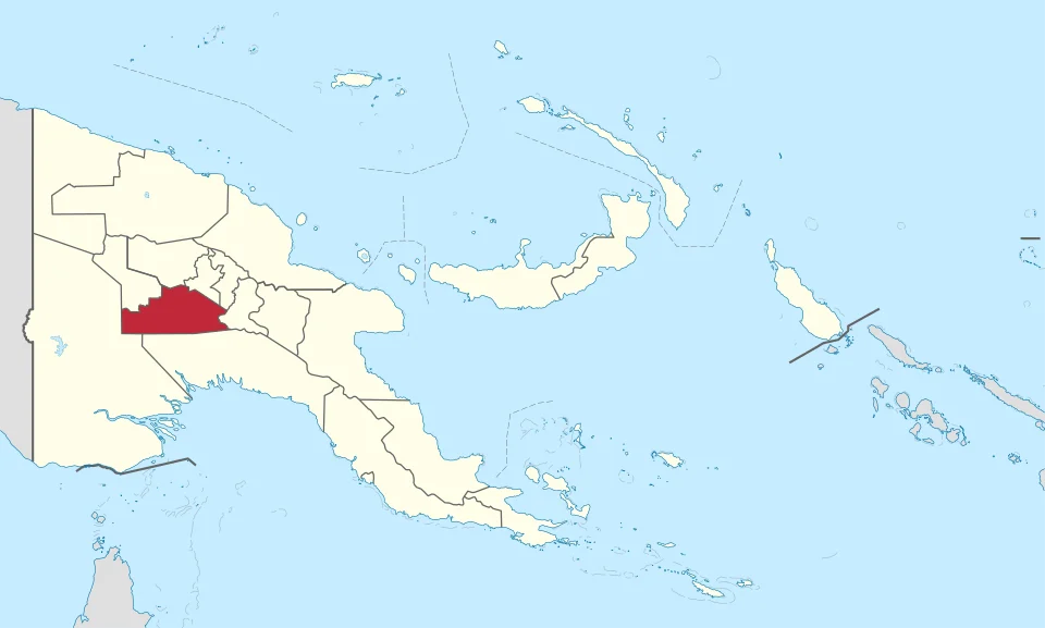 Location of province XY (see filename) in Papua New Guinea until 17 May 2012, when Hela province was created.