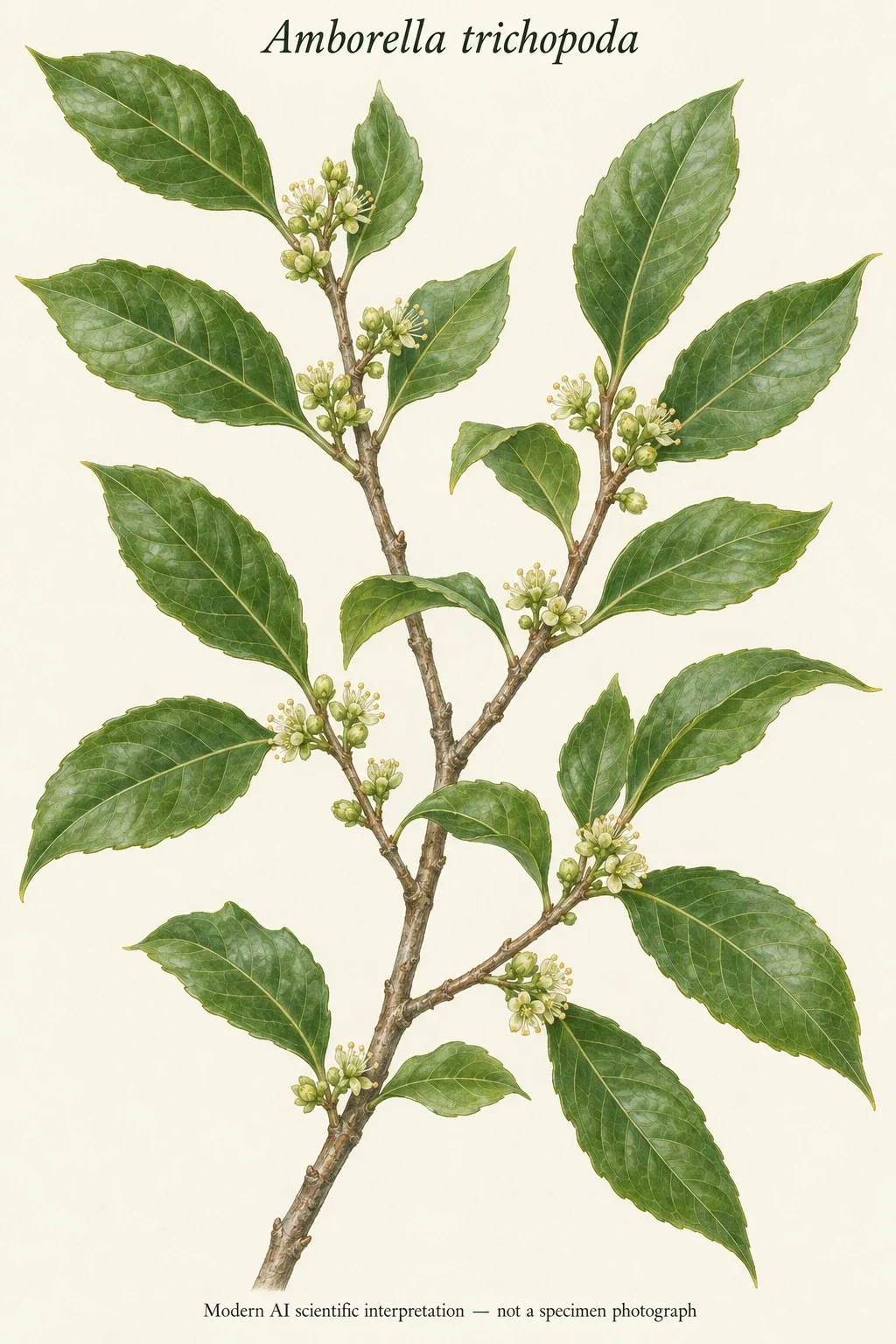 AI Amborella flowering branch.