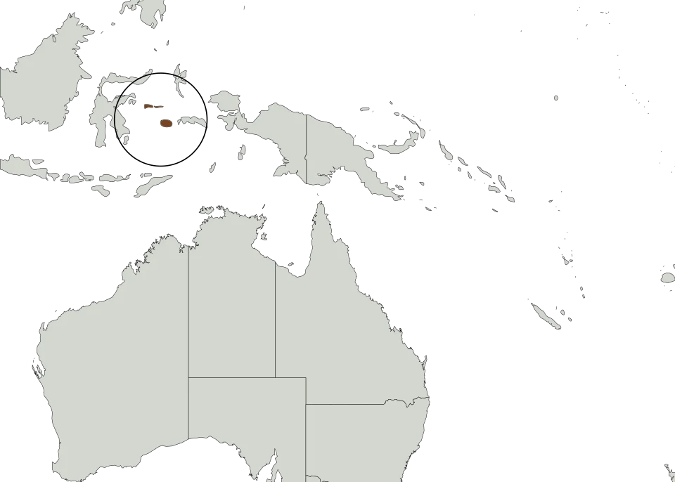 Approximate distribution of Moluccan Babirusa